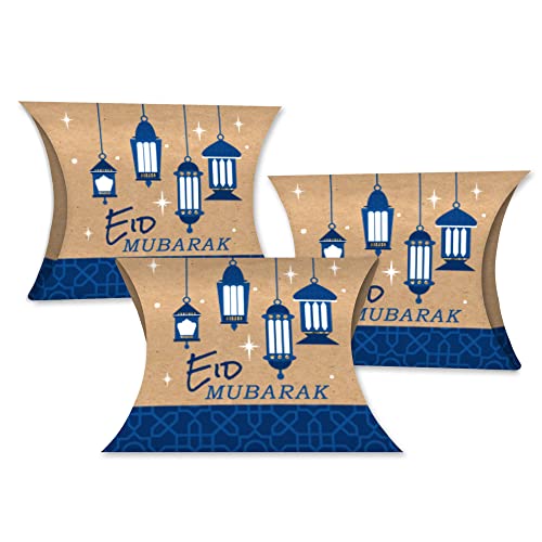 Big Dot of Happiness Ramadan - 선물 상자 - Eid 무바라크 파티 쁘띠 베개 상자 - 20개 세트