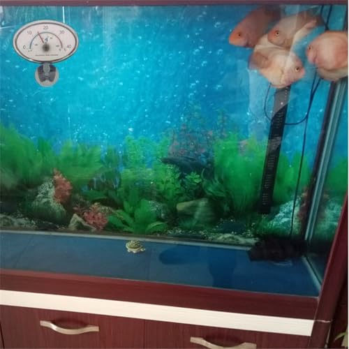 Liquid in Glass Aquarium Thermometer with Suction Cup 0 to 40°c for Fish Tank Water Temperature Meter - color: White stick waterpro