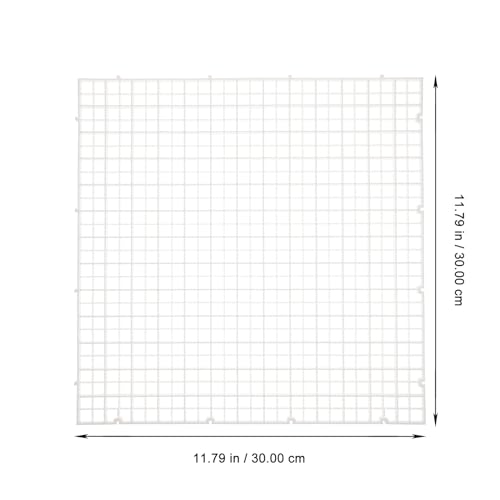 6 Pcs Aquarium Grid Dividers Fish Tank Partition Boards with Filter Tray White 30x30cm Bottom Isolation for Breeding and Tank Separation