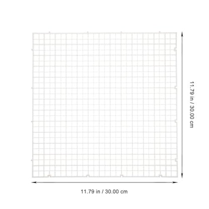 6 Pcs Aquarium Grid Dividers Fish Tank Partition Boards with Filter Tray White 30x30cm Bottom Isolation for Breeding and Tank Separation