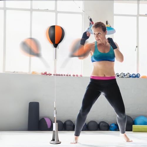 Boxing Reflex Bag With Stand, Reflex Bag, Strong Rebound Speed Ba-g Boxing, Punching Bags For Adults, Home Gym Accessories, Height Adjustable Gym Supplies - color: 130-150cm