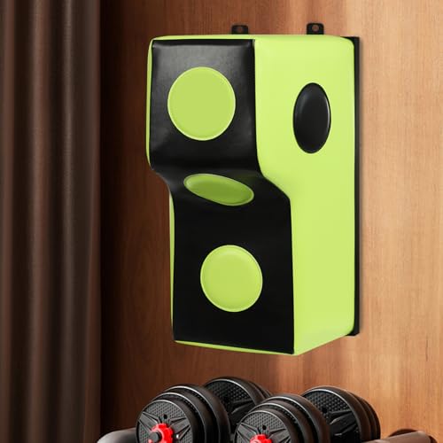 Wall Boxing Punching Pad, Wall Mount Uppercut Boxing Heavy Bag - color: Green+Black