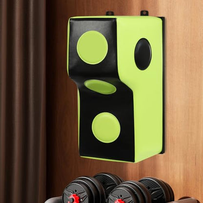 Wall Boxing Punching Pad, Wall Mount Uppercut Boxing Heavy Bag - color: Green+Black