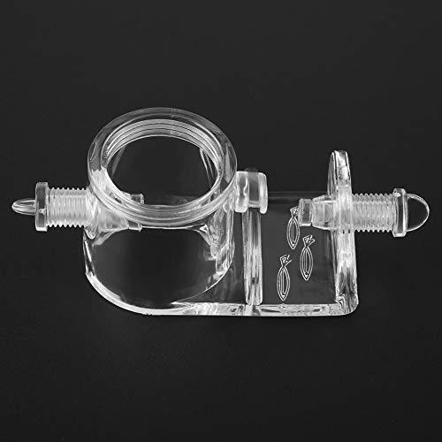 Zerodis Aquarium Acrylic Hose Clamp/Holder Fish Tank Accessories for 22mm Fish Tank Tube Easy Installation Accessory Aquarium Acrylic Hose Clamp/Holder Stable Supplies