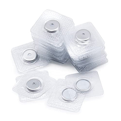 SEMINI Hidden Sew Magnetic Snap Invisible Hidden Sew in PVC Hidden Purse Closure for Fastener Handbag Cloth Clasp DIY Craft Sewing Tools (13mm) - size: 13mm,circular