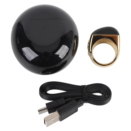 Smart Ring Counter Zinc Alloy Smart Tasbih Ring IP67 Digital Rechargeable Finger Counter Prayer Time Reminder Unisex (20mm) - size: 20mm