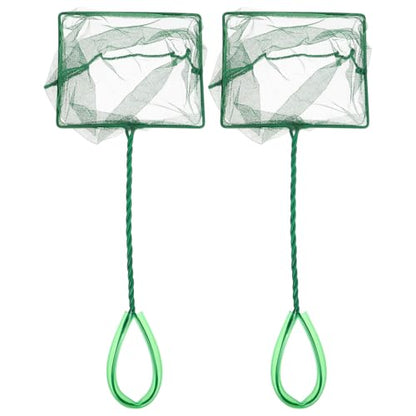 Kichvoe 2pcs Portable Fish Net Fine Mesh 6-inch Small Fish Tank Net for Goldfish and Shrimp Breeding