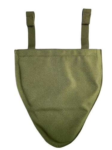 Tactical Molle Groin Protector, Detachable 800D Nylon Soft EVA for Airsoft | 800D nylon rugged build, soft EVA impact padding, detachable design, MOLLE compatible for airsoft tactical use - color: OD