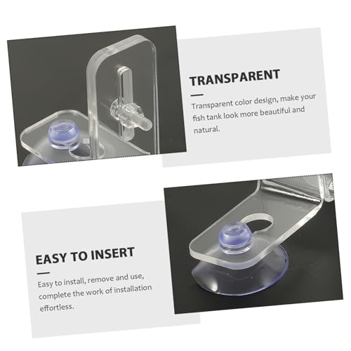 VICASKY 4sets Aquarium Divider Clips Fish Tank Separation Board Cups for Insulation and Breeding