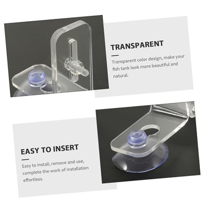 VICASKY 4sets Aquarium Divider Clips Fish Tank Separation Board Cups for Insulation and Breeding