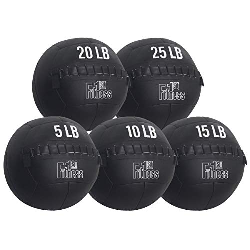 Fitness First Soft Wall Ball, 5-25 LBS, Durable Reinforced for Core Strength Building, Cardio - size: 10lb, new