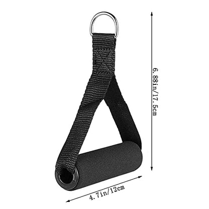 4PCS/1set Exercise Resistance Bands Handle Set, Workout Bands with Handles, Home Workouts Resistance Bands Handle Set for Men, Women, Indoor, Outdoor | Comfortable Foam Grips, Universal Band Compatibility, Indoor Outdoor Fitness Use, Strength Training Equ