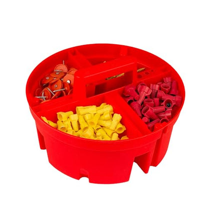 Bucket Boss - Super Stacker Small Parts Organizer, Bucket Organization (15054), Red - size: (Pack of 1)