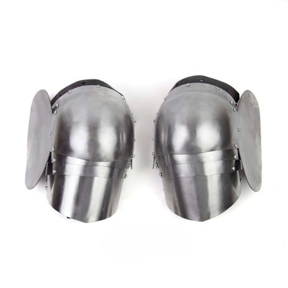 NauticalMart Steel Segment Poleyns Cuisse Medieval Knight Knee Guard Set Wearable Renaissance Leg Armor