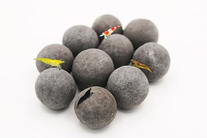 10 Large Tourmaline Mineral Balls for Betta & Shrimp Freshwater Aquariums | 30+ trace elements • Natural mineral source • Long-lasting • Slow release • Freshwater aquarium mineral media - size: 10 Pack Large