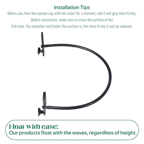 Psyqtsuary Floating Plant Corral for Aquarium, Floating Plant Fence for Aquarium Accessories, Fish Tank Plant Fence Adjustable Height with Water Level, Suitable for All Floating Plants and Aquariums