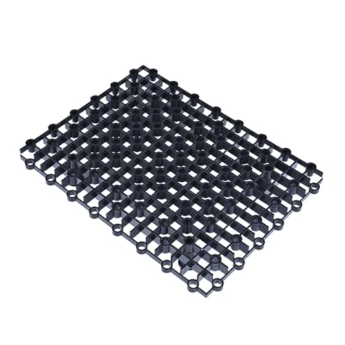 Hemobllo 2pcs Multi-Function Tank Bottom Plate, PVC Aquarium Divider with 8 Nail Set for Tanks (Black) - size: Size 2