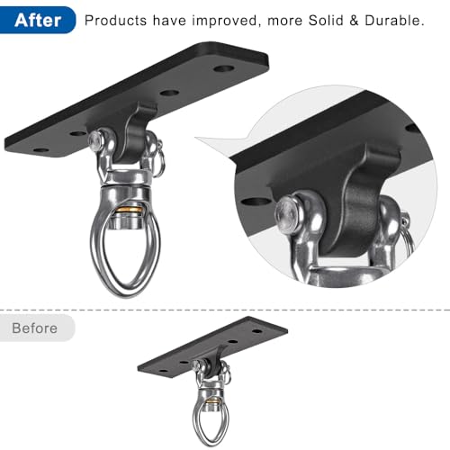 Kipika Heavy Bag Hanger Wall Mount Punching, Rotatable Heavy Duty Boxing Bag Bracket for Home Gym Indoor, Adjustable Length for Kickboxing Bag, Muay Thai Bag,Speed Bag - color: B-Black