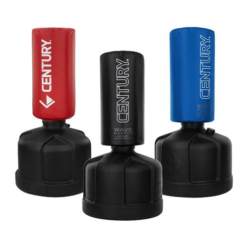 Century Original WAVEMASTER | Heavy Punching Bag - Training Bag, Martial Arts, MMA, Black, Karate, Taekwondo, Muay Thai, Freestanding, Kickboxing, Boxing - color: Red
