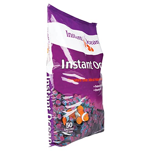 Instant Ocean Sea Salt 50 Gallons, For Marine Aquariums, Fast Dissolving - size: 50 Gallon