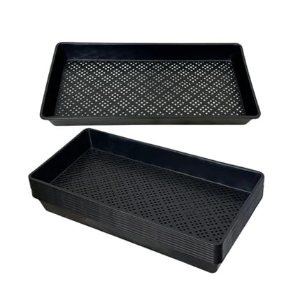 1020 Mesh Tray Soil Blocking Tray 1020 Trays Seedling Starter Trays 5 Pack Black 10x21 Inches for Microgreens Hydroponic