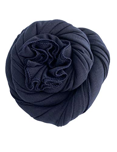 Jersey Hijab Scarfs for Women Head Scarf Muslim Head Wraps - color: Navy Blue