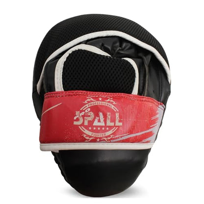 Curved Boxing Pads - Boxing Mitts and Punch Pads, Muay Thai MMA Focus Boxing Mitts Suitable for Boxing, Kickboxing, Karate, and Martial Arts - color: BTF-Red