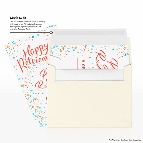 A2 Invitation Envelopes (4 3/8 x 5 3/4) - 70lb. Classic Linen Solar White (1000 Qty.) | Perfect for Invitations, Announcements, Sending Cards, RSVP Cards | 4870-70SWLI-1M - color: 70lb. Classic Linen Solar White, size: 1000 Qty.