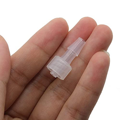 MEETOOT 10pcs Male Luer Lock 3/16" Polypropylene Hose Barb Adapter for Laboratory Biochemical/Analytical Instruments, Food Machinery and Aquarium Equipment - size: 3/16Inch