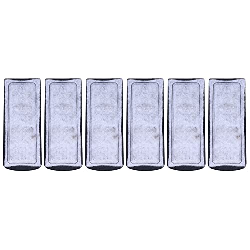 6Pcs Aquarium Filter Cotton Replacement Pads, Wall Mounted Activated Carbon Sponge Cartridges for Fish Tank Water Purification, 5.3x2.2in