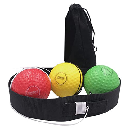 Adjustable Boxing Reflex Ball Set for Speed and - color: 1 Headband 3 Ball