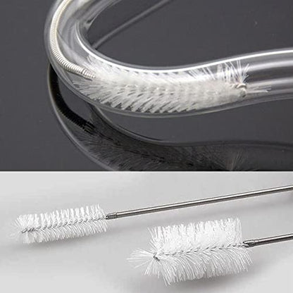 65" Flexible Drain Brush, Tube Pipe Cleaning Brush, Long Slim Cleaner Brush for Shower Sink Drain/Refrigerator Drain Hole/Dishwasher Air Gap/Fish Tank/Home Kitchen