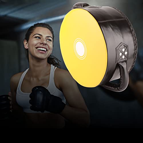 Gavigain Boxing Pads, Boxing Pads Curved Focus Mitts Taekwondo Focus Strength Training Shield Kick Boxing Pad for MMA, Kickboxing, Martial Arts, Muay Thai, Karate Training - color: Yellow