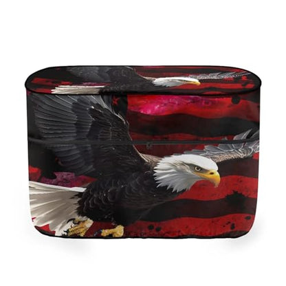 Eagle American Flag RV Propane Tank Cover for Travel Trailer Waterproof/Dustproof Camper Propane Tank Cover Double 20LB, Weather Resistant Gas Cylinder Cover - color: Eagle American Flag, size: Small-Double 20 LB