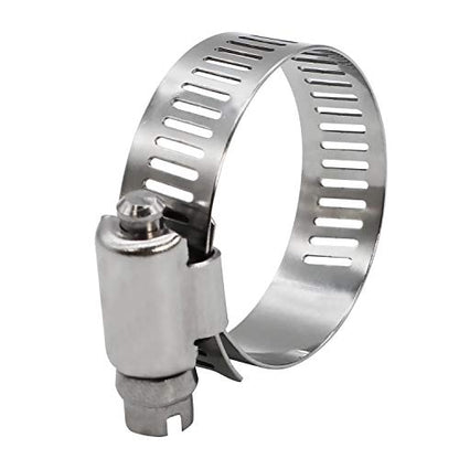 0.5 inch Worm Gear Hose Clamp full Stainless Steel 11mm - 23mm,10 Pack | ROADFORMER 0.5 hose clamp SAE 8 Size with 1/2" Band Width, smoothly install and precisely fit hose & pipe size - size: 0.5" Hose Clamp 11mm - 23mm (0.43" - 0.91")