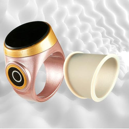 Tasbih Counter Zikr Rings, Smart Tasbeeh, Electronic Digital Tasbih Rings, Finger for Muslims, Prayer, Reminder, Home - color: Rose Gold