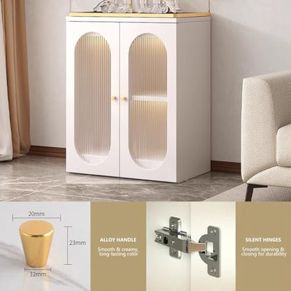 Luxury Fish Tank Cabinet with 16mm Thick Panel, Reserved Wiring Holes on the Back, and Large Storage Space(White,60x45cm/23.6x17.7in) - color: White, size: 60x45cm/23.6x17.7in
