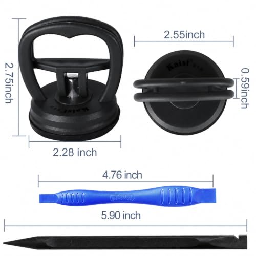 Kaisiking 11 PCS Screen Suction Cup Kit for LCD Screen Opening Repair|Black | Screen Replacement Tools for Cellphone,iPhone，iPad, iMac, MacBook, Tablet, Laptop, Etc. - color: Black