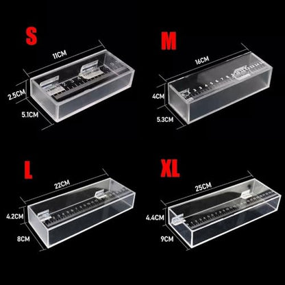 Fish Viewing Box Acrylic Outdoor Indoor Micro Landscape Fish Tanks Fishing Photo Tank Fish Breeding Tanks Photo Box with Scale(XL) - size: XL