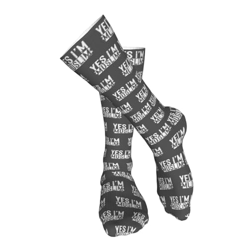 Muslim Islam Arabic Islamic Religious Allah God Be Casual Long Socks for Men's and Women's Soft Comfortable Warm