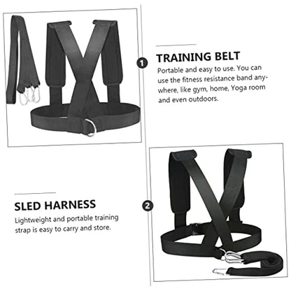 SUPVOX 2pcs Sled Harness with Padded Shoulder Straps Non Slip Resistance Belt for Strength Training and Speed Improvement Suitable for Crossfit Yoga and Fitness Workouts