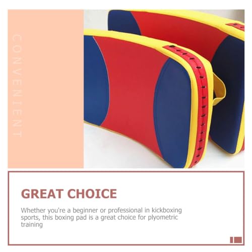 Ciieeo Taekwondo Kickboxing Training Pad Curved Hand Paddle Large Three-Color Sturdy Kick Target for Martial Arts Practice