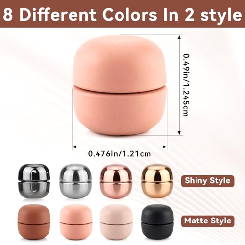 8 Pairs Strong Magnetic Hijab Pins, Pinless No-Snag Hijab Magnets, Scarf Magnet Pin, Magnetic Buttons Veil Pins, Multi-Use Hijab Magnetic Pins for Clothes Dress Scarves Shirts, Shiny and Matte Style