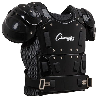 Champion Sports 13" Outside Plastic Shield Pro Model Umpire Chest Protector - Soft Foam Padded Chest Protector - Adult
