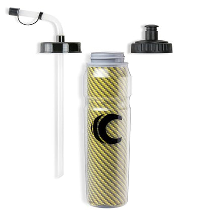 Cannon Sports 28oz Insulated Squeeze Water Bottle with Straw, Leak Proof Lids, 2 lids (Straw and Squeeze), Double Wall Insulation, Wide Mouth, BPA-Free (Yellow) - color: Yellow