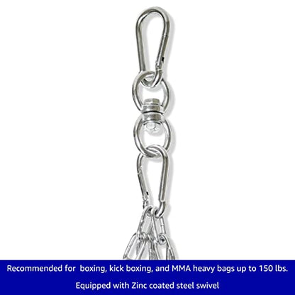 Trademark Innovations Boxing Kick Boxing Heavy Bag Chain Hanger and Swivel