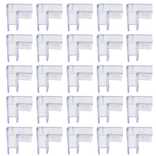 25pcs Aquarium Corner Guards 90 Degree L-Shaped Fish Tank Glass Edge Protectors 10mm Thick Safety Furniture Edge and Corner Guards