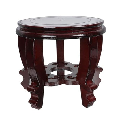 balacoo Wooden Pedestal Fish Tank Display Stand High Tall Aquarium Base for Home Decorative Antique Style with Fine Workmanship and
