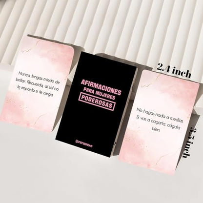 Spanish Positive Affirmation Cards for Women | Woman Daily Motivations | Mindfulness, Inspiration and Meditation Deck | Ideal for Moms, Daughters - style: women
