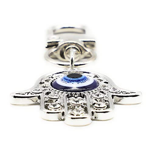 Evil Eye Keychains Car Key Ring Bag Purse Charm for Women Men - Good Luck Amulet Protection - color: K
